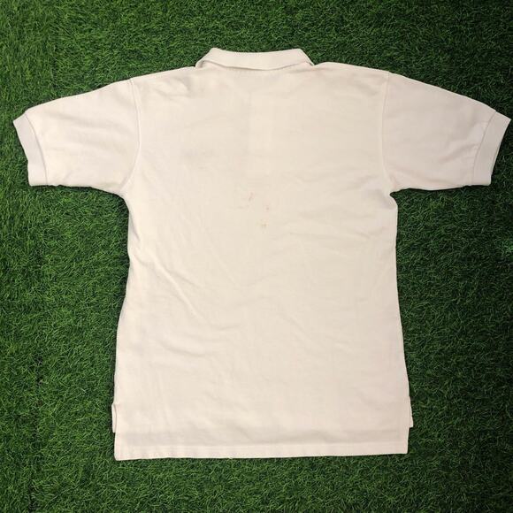 White Vintage Hard Rock Cafe Dallas Embroidered Polo Tee - Picture 2 of 4